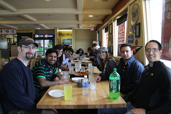 L to R: Mike, Nakul, Sarah, Suresh, Jillian, Shri, Nathan