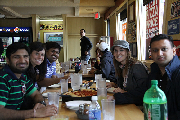 L to R: Nakul, Sarah, Suresh, Jillian, Shri