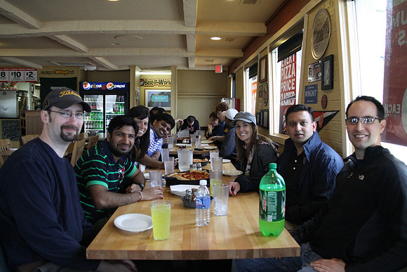 L to R: Mike, Nakul, Sarah, Suresh, Jillian, Shri, Nathan