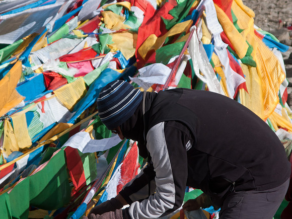 At the top of Dolma La Pass, North Western Tibet  [5,944m/19,500ft]