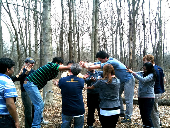 Lean in ! Lean in !