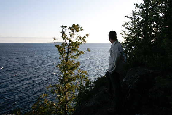 On the Cliffs overlooking Georgian Bay on Bruce Trail