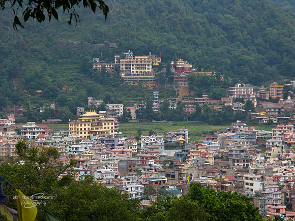 Kathmandu Valley from top of Swayumbhunath Stupa Hill